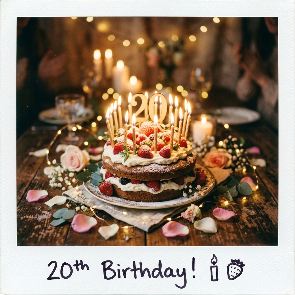 20th Birthday Cake